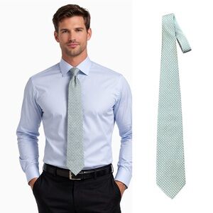 Elegant Light Blue Patterned Tie 
See discount for bundles of 3, 5 or 10 ties